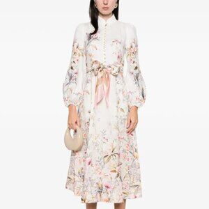 Zimmermann | Dresses | Zimmermann Jude Scalloped Linen Midi Dress | Poshmark